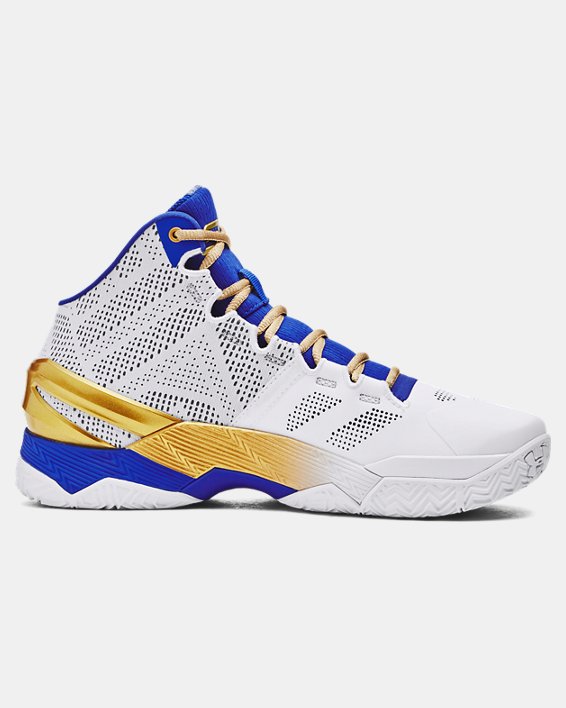 Unisex Curry 2 Retro Basketball Shoes in White image number 6